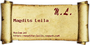 Magdits Leila névjegykártya
